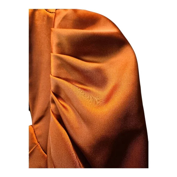 Mac Duggal Dress Size 2 Cognac Orange - Picture 7 of 13